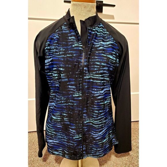 SOGO SWIM TROPICAL BLACK RASH GUARD - Picture 2 of 5